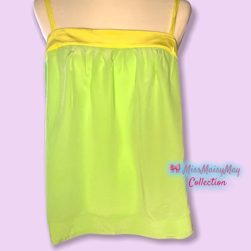 🦜 HD in Paris, Anthropologie, 💯% Silk Top with adjustable straps, Sz 12, NWOT